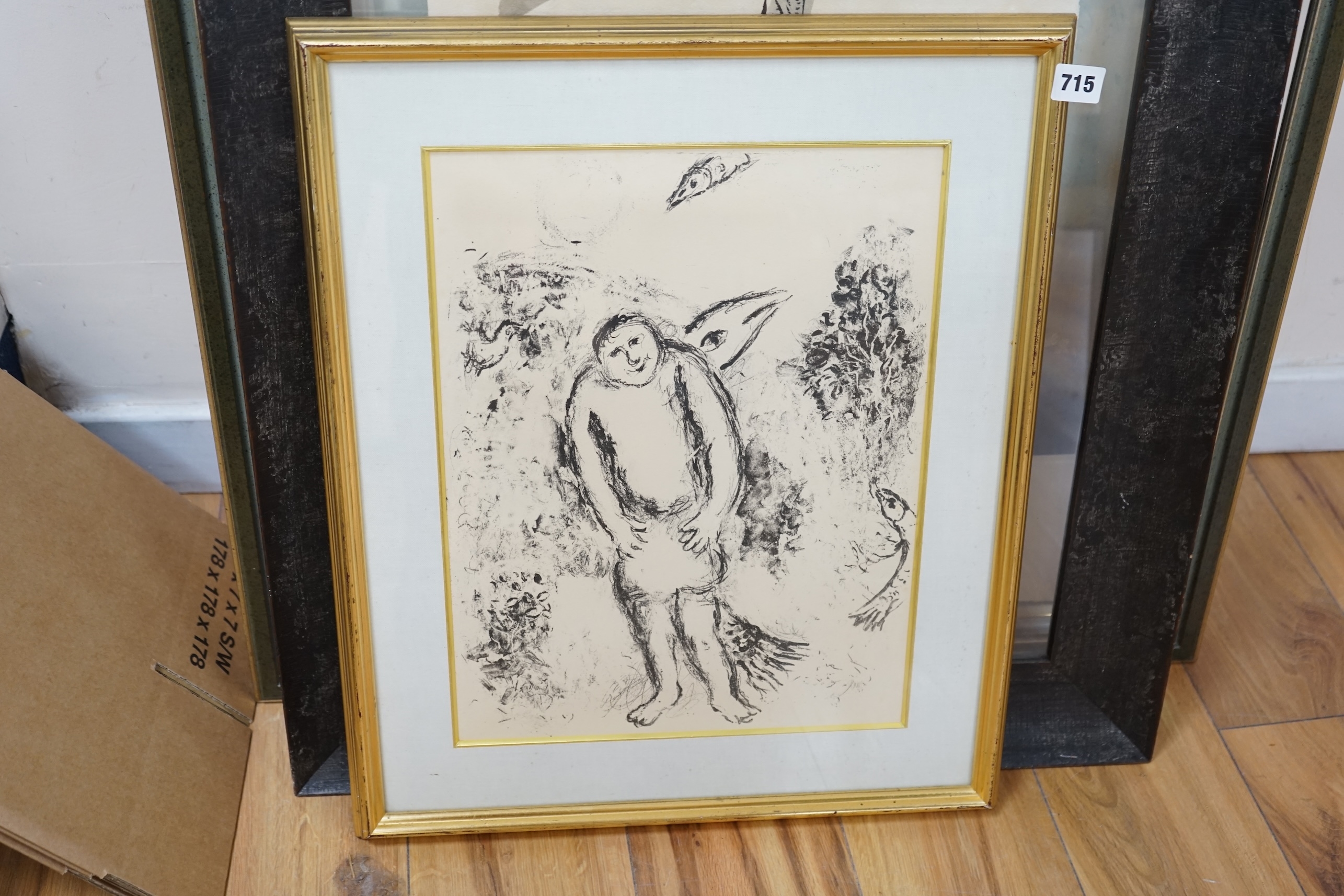 Marc Chagall | 'Caliban conjoined to a huge fish' | MutualArt