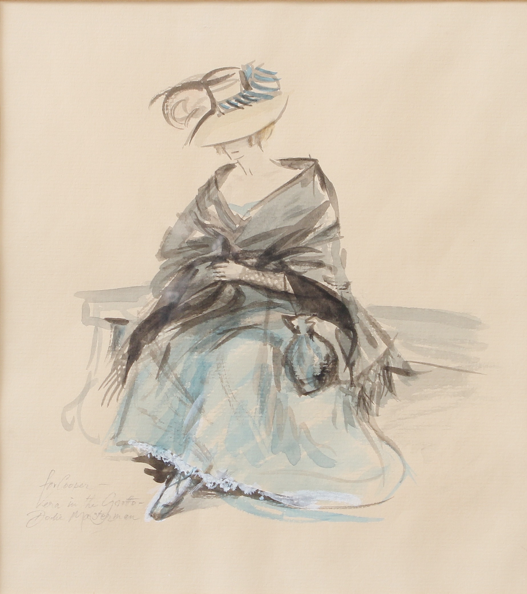 Artwork by Dodie Masterman, Vera in the Grotto, Made of watercolour