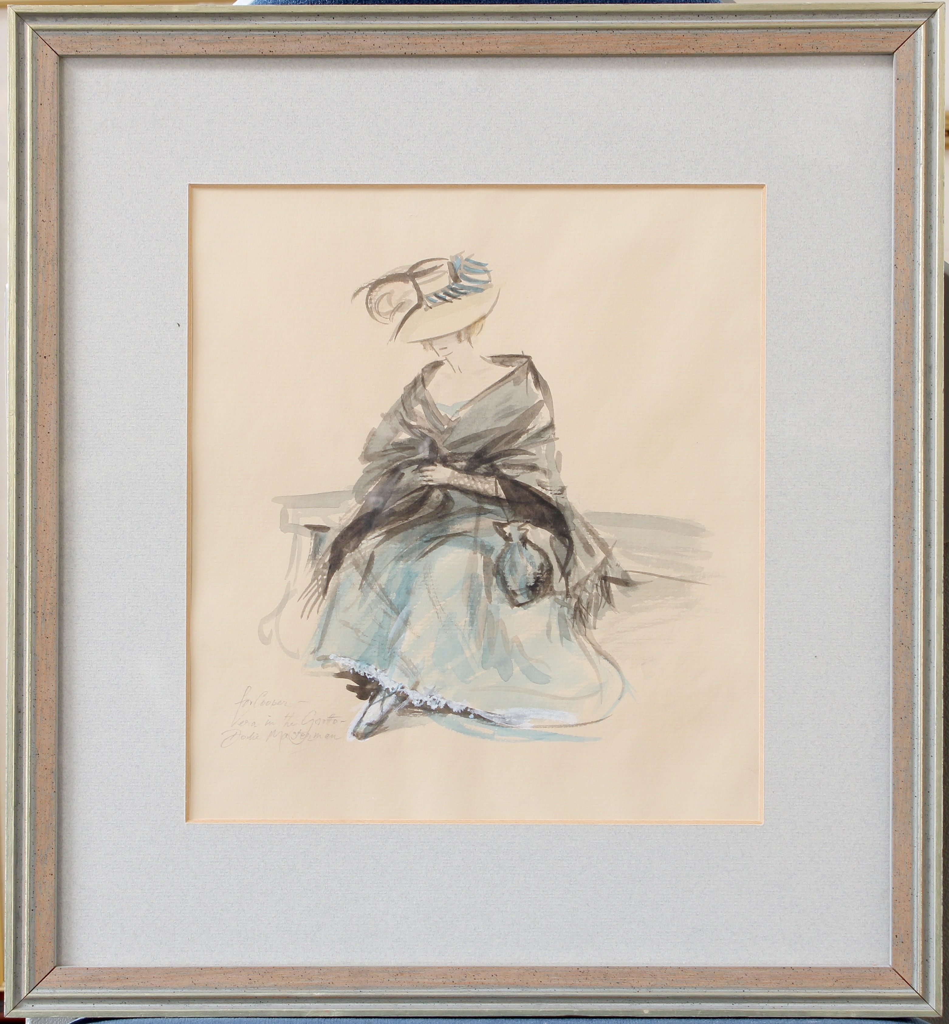 Artwork by Dodie Masterman, Vera in the Grotto, Made of watercolour