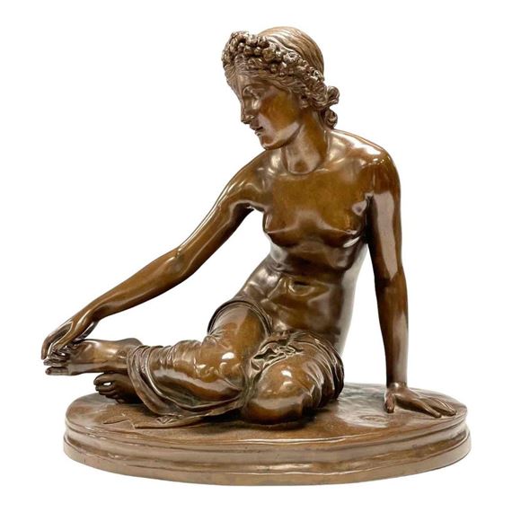 Achille Collas (French, 1795-1859) Semi Nude Female Bronze by Achille Collas, 19th century