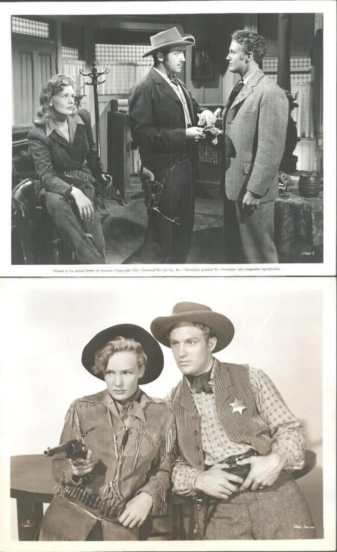 Robert Stack | Richard Dix - Badlands of the Dakotas - original stills ...