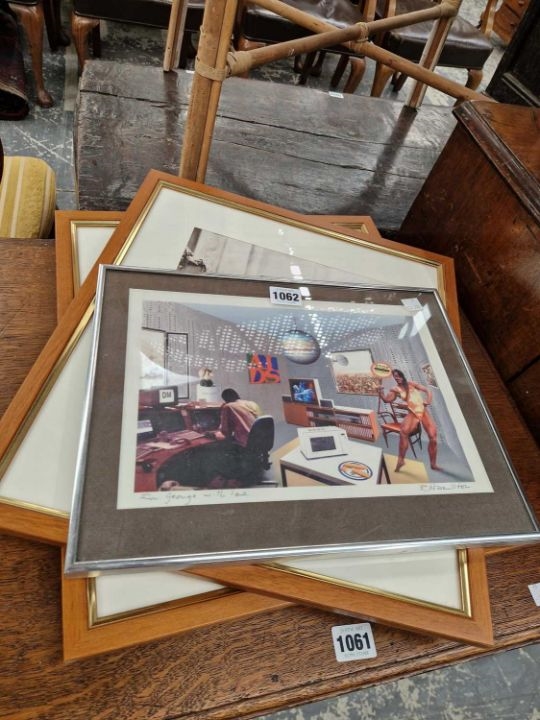 R. Hamilton | Two Framed photographs of indian scenes and a print after ...