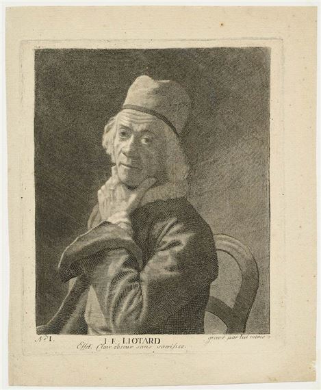 Jean-Étienne‏ Liotard | Small self portrait (Circa 1781) | MutualArt