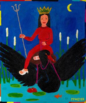 The Swan Maiden by J.P. Meyer, dated 2022