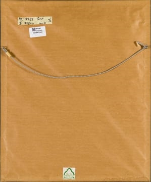 Artwork by Braam Kruger, Om Kwart voor Twaalf, Made of etching on paper