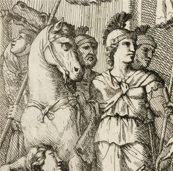 Marcus Aurelius Leaving Rome (After a Relief on the Arch of Constantine) - Marco Piccini