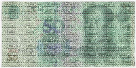 Bai Yiluo "50 Yuan" Digital Print 2008 - Bai Yiluo