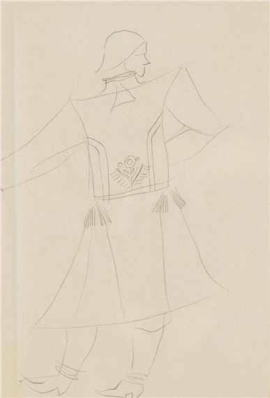 Szkic kostiumu by Stanislaw Szukalski, circa 1960