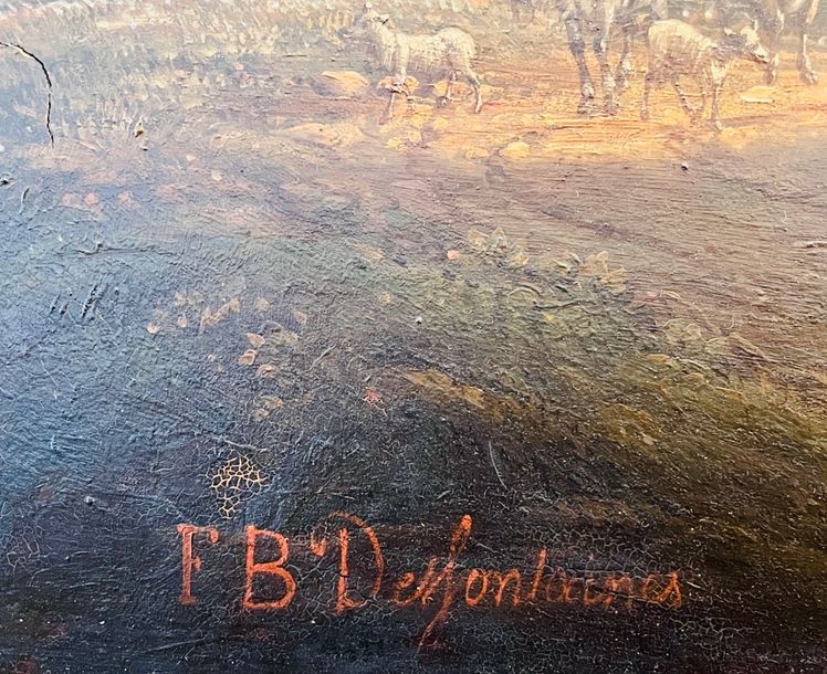 Artwork by F.B. Desfontaines, Animated landscape, Made of Oil on panel