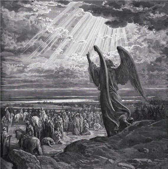 Gustave Doré | The Angel Appearing to Joshua (from Dore's