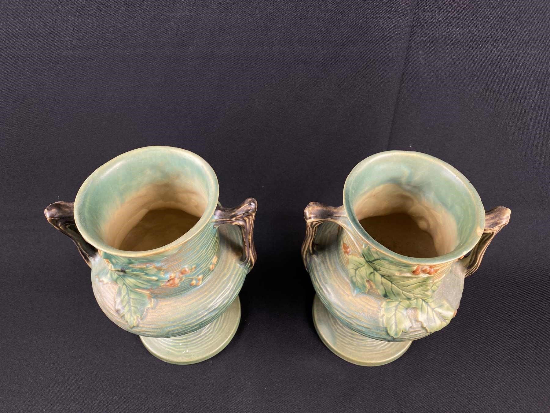 Roseville Pottery Roseville and Weller Woodcraft Green Pottery MutualArt