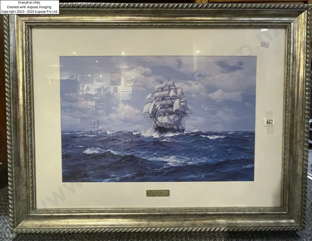 Artwork by Charles W. Morgan, Charles W Morgan Framed Print, Made of Print