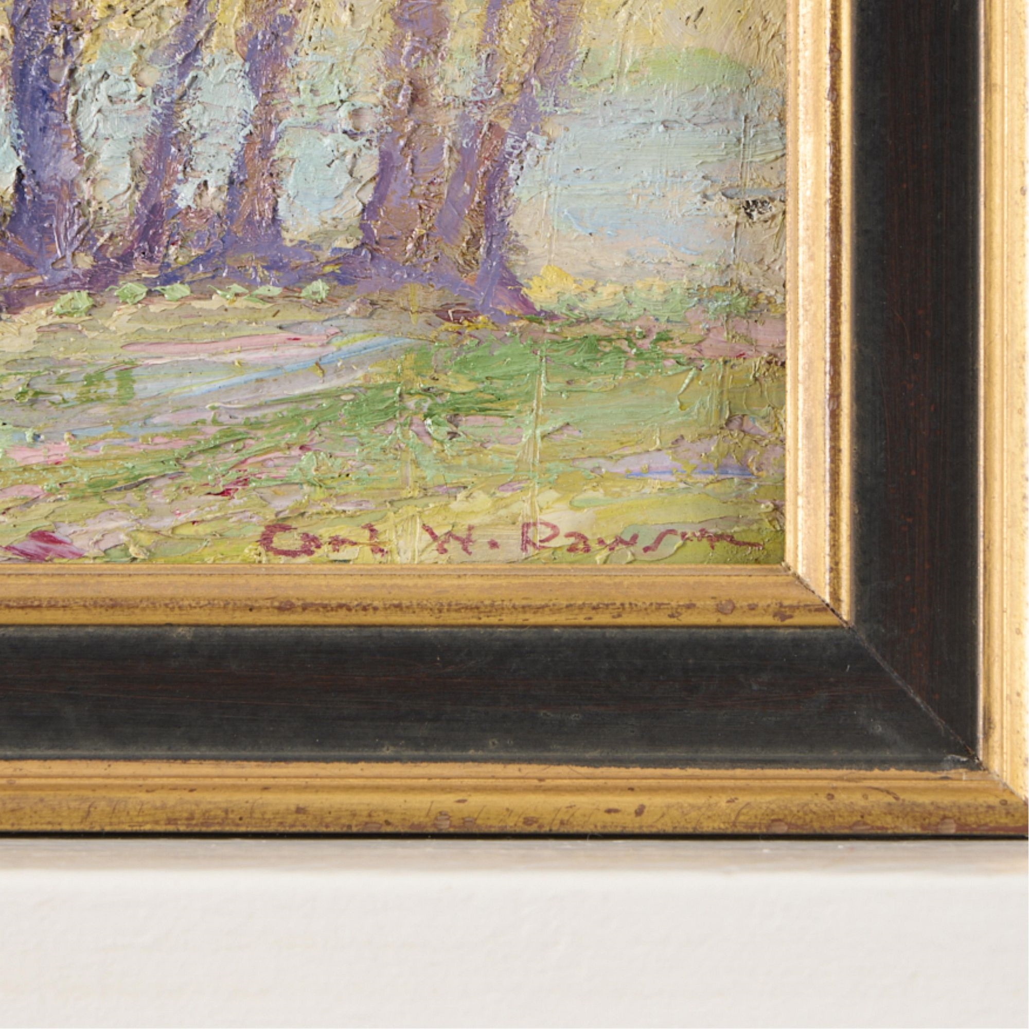 Artwork by Carl Wendell Rawson, Carl Rawson "Lake of the Isles" Painting, Made of Oil on board painting