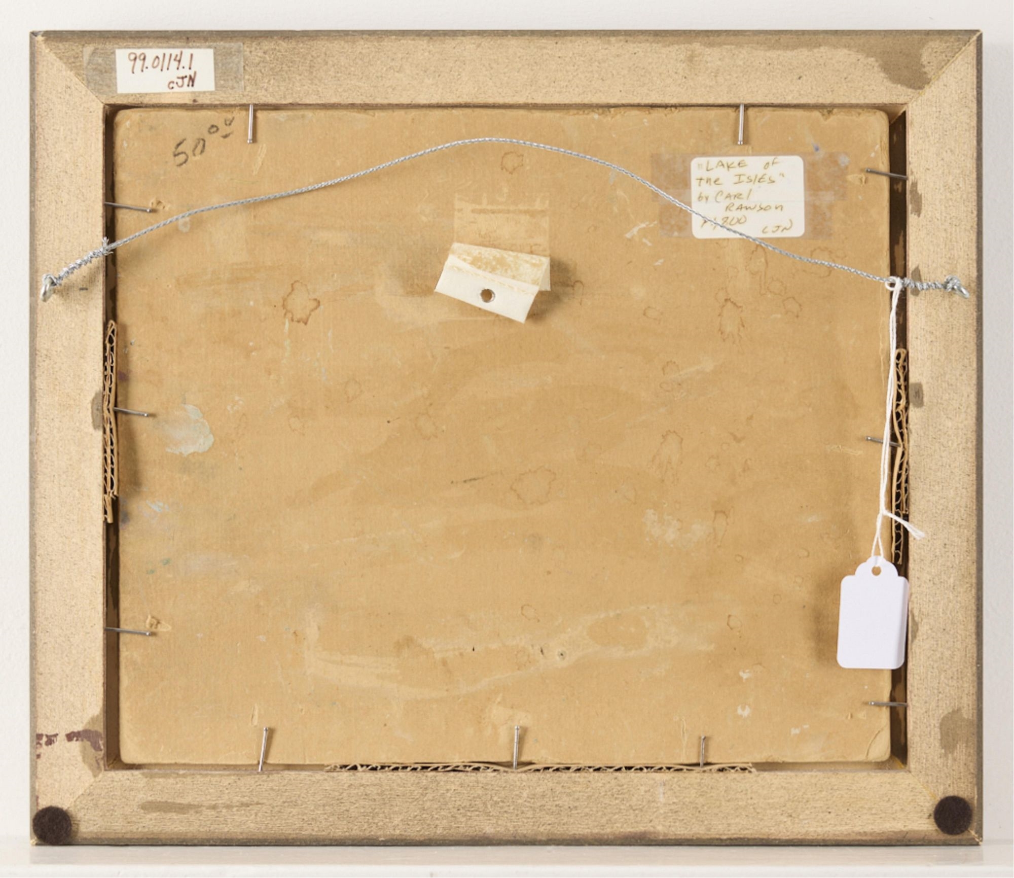 Artwork by Carl Wendell Rawson, Carl Rawson "Lake of the Isles" Painting, Made of Oil on board painting