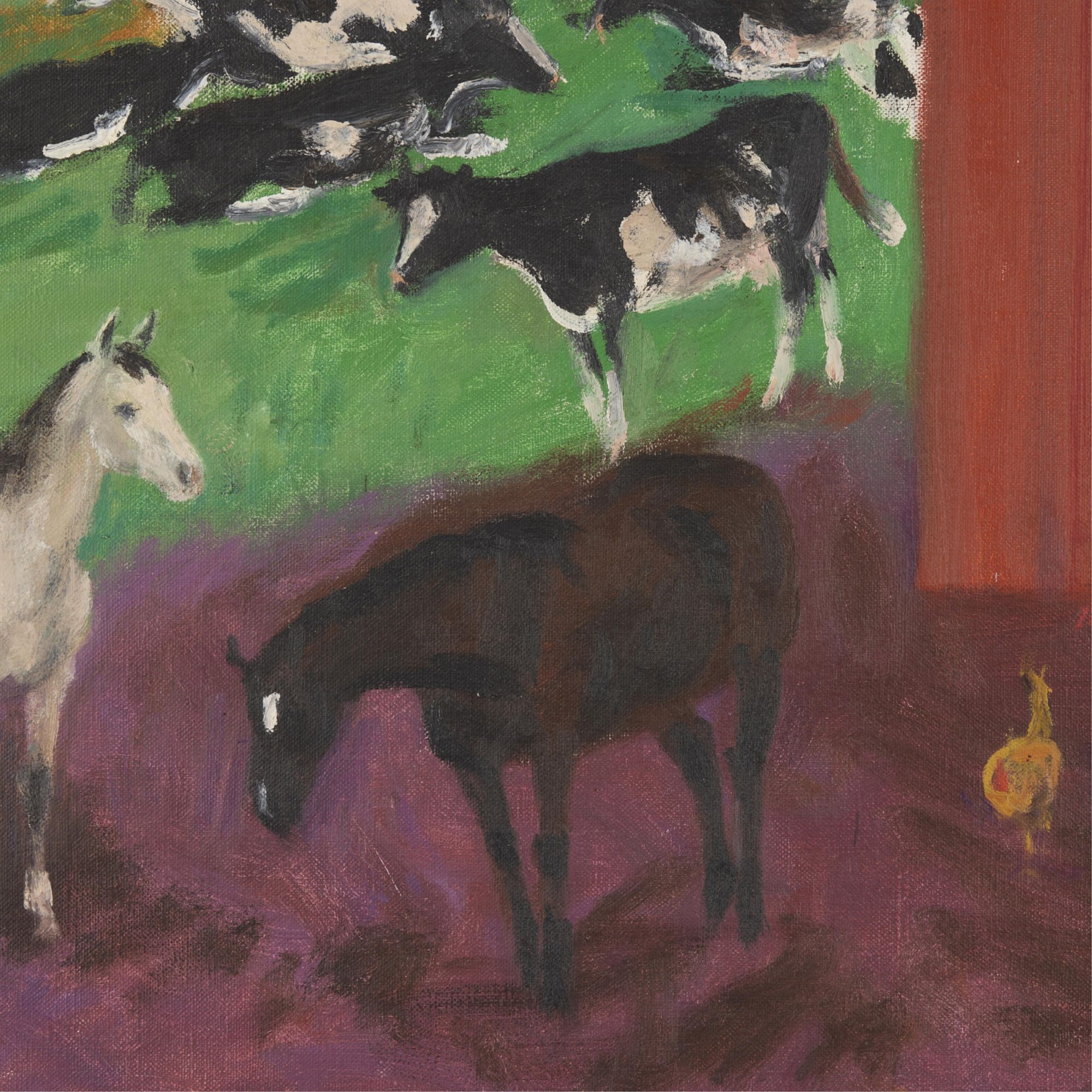 Cameron Booth | Cameron Booth Farmyard Painting 1974 (1974) | MutualArt