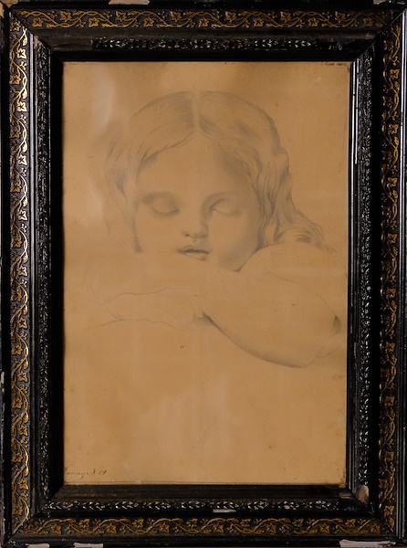 Fanny Bercowick | Portre, İmzalı, Kağıt üzerine karakalem | MutualArt