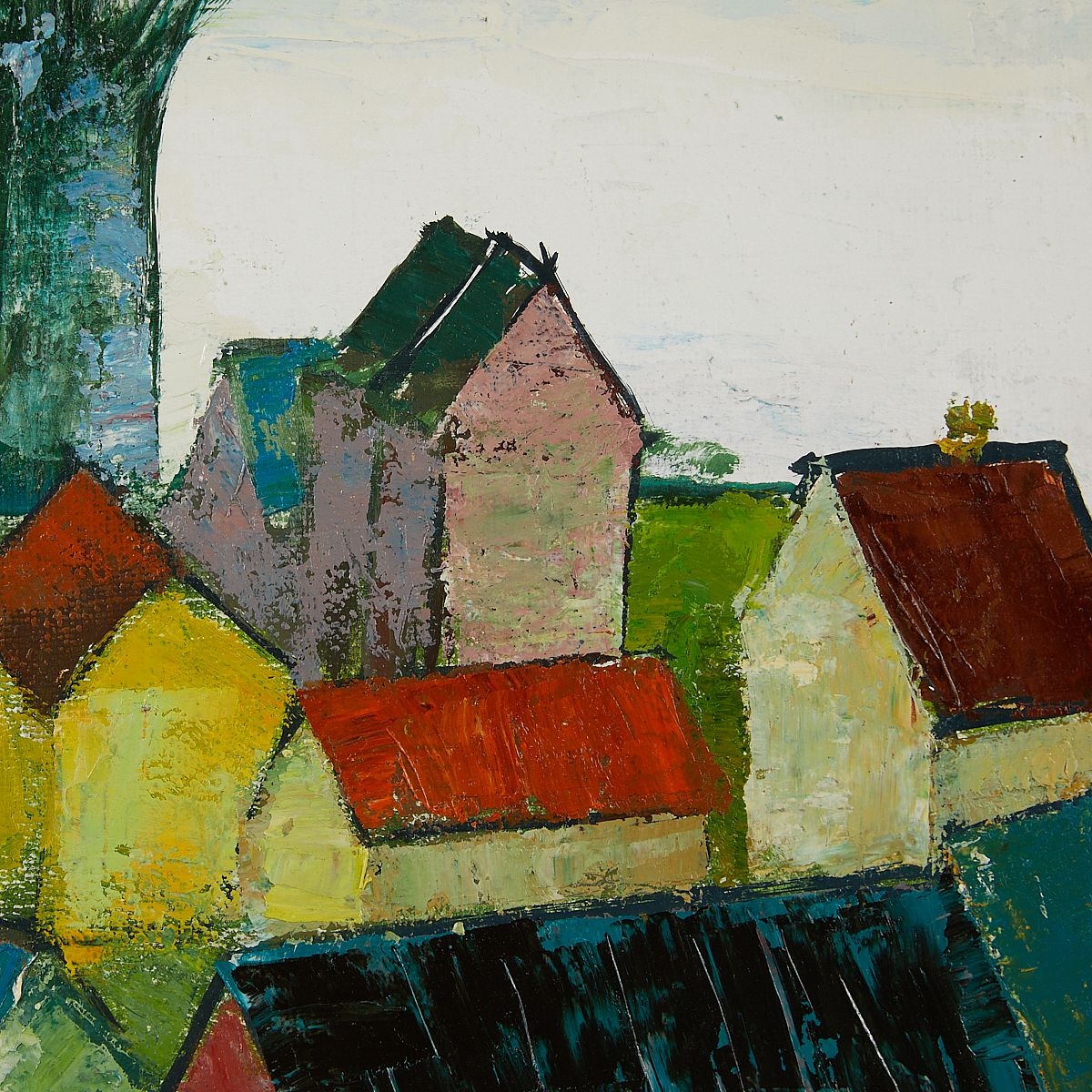 Artwork by Laimdot Murniek, Laimdot Murniek "River Daugara" 1978 Painting, Made of Oil on canvas painting