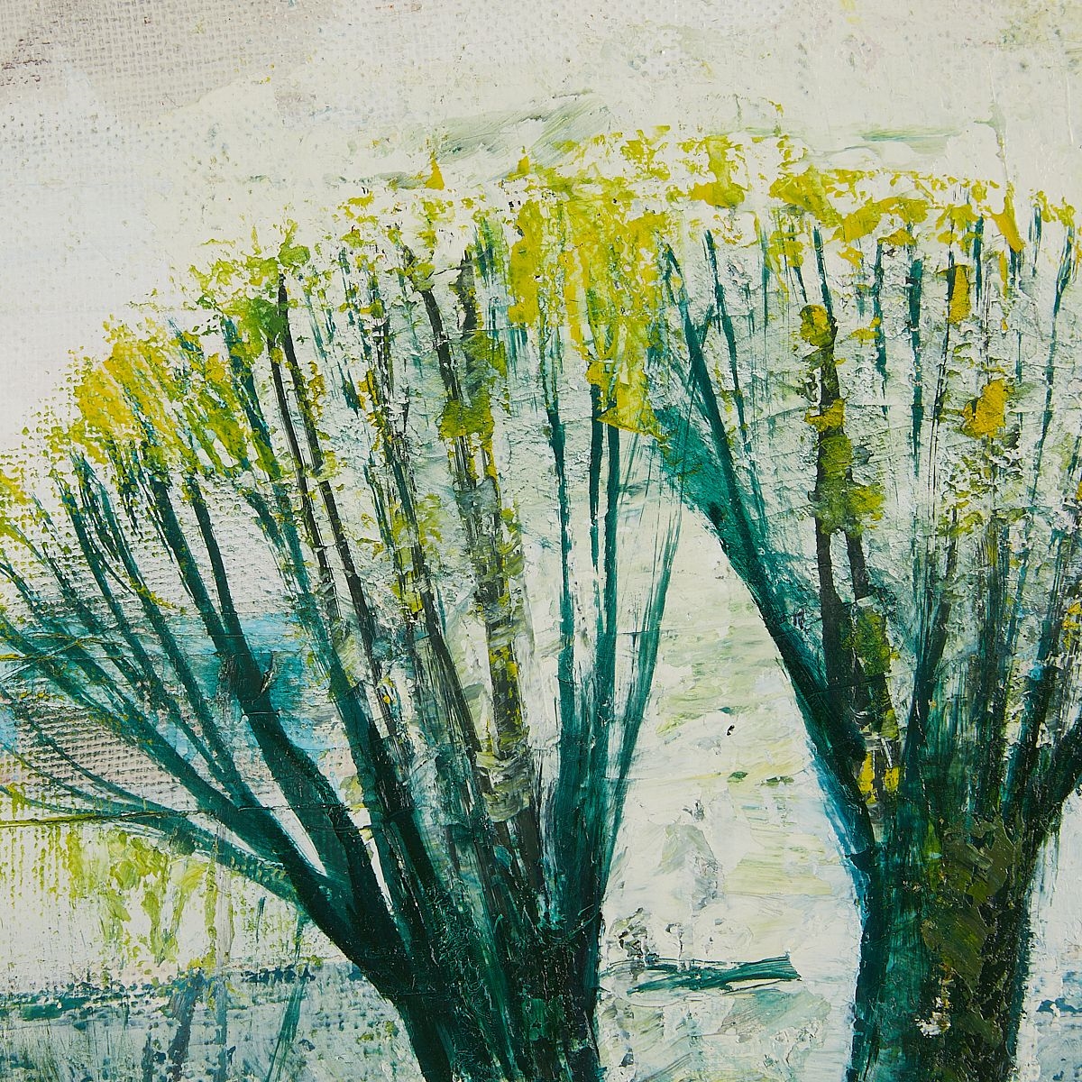 Artwork by Laimdot Murniek, Laimdot Murniek "River Daugara" 1978 Painting, Made of Oil on canvas painting