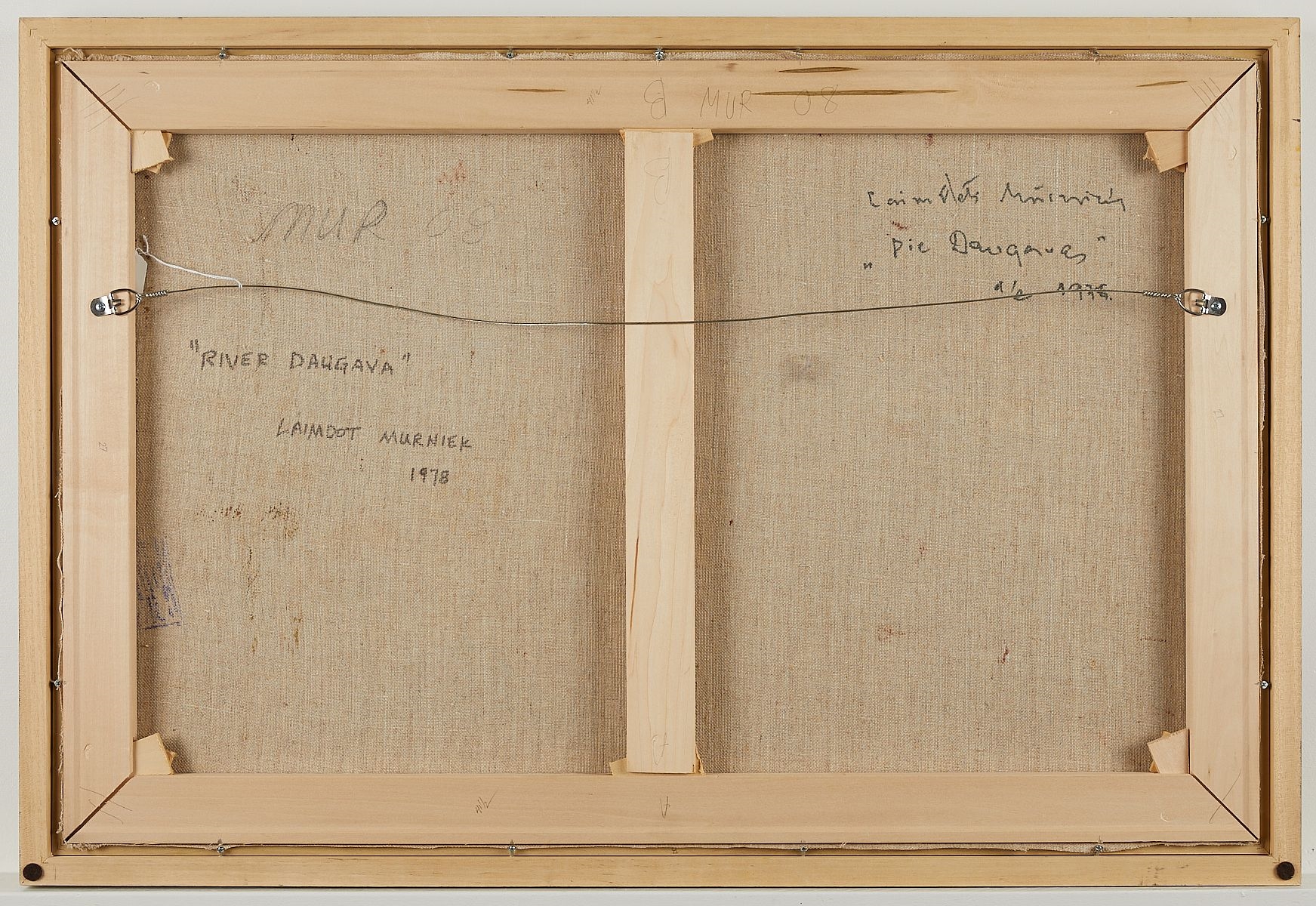 Artwork by Laimdot Murniek, Laimdot Murniek "River Daugara" 1978 Painting, Made of Oil on canvas painting