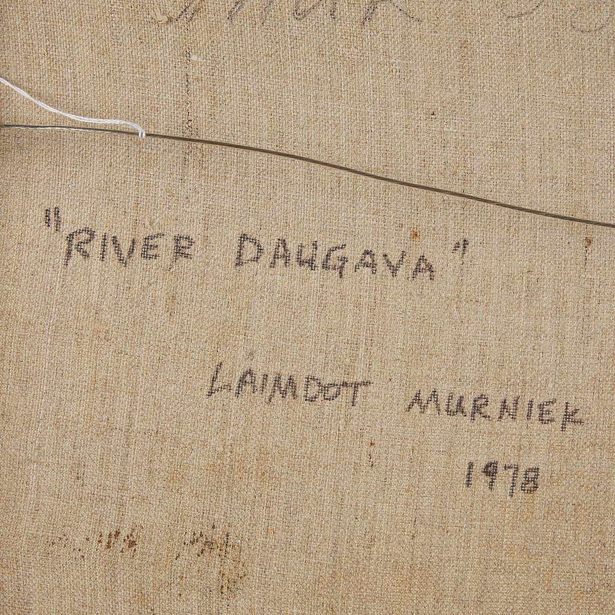 Artwork by Laimdot Murniek, Laimdot Murniek "River Daugara" 1978 Painting, Made of Oil on canvas painting