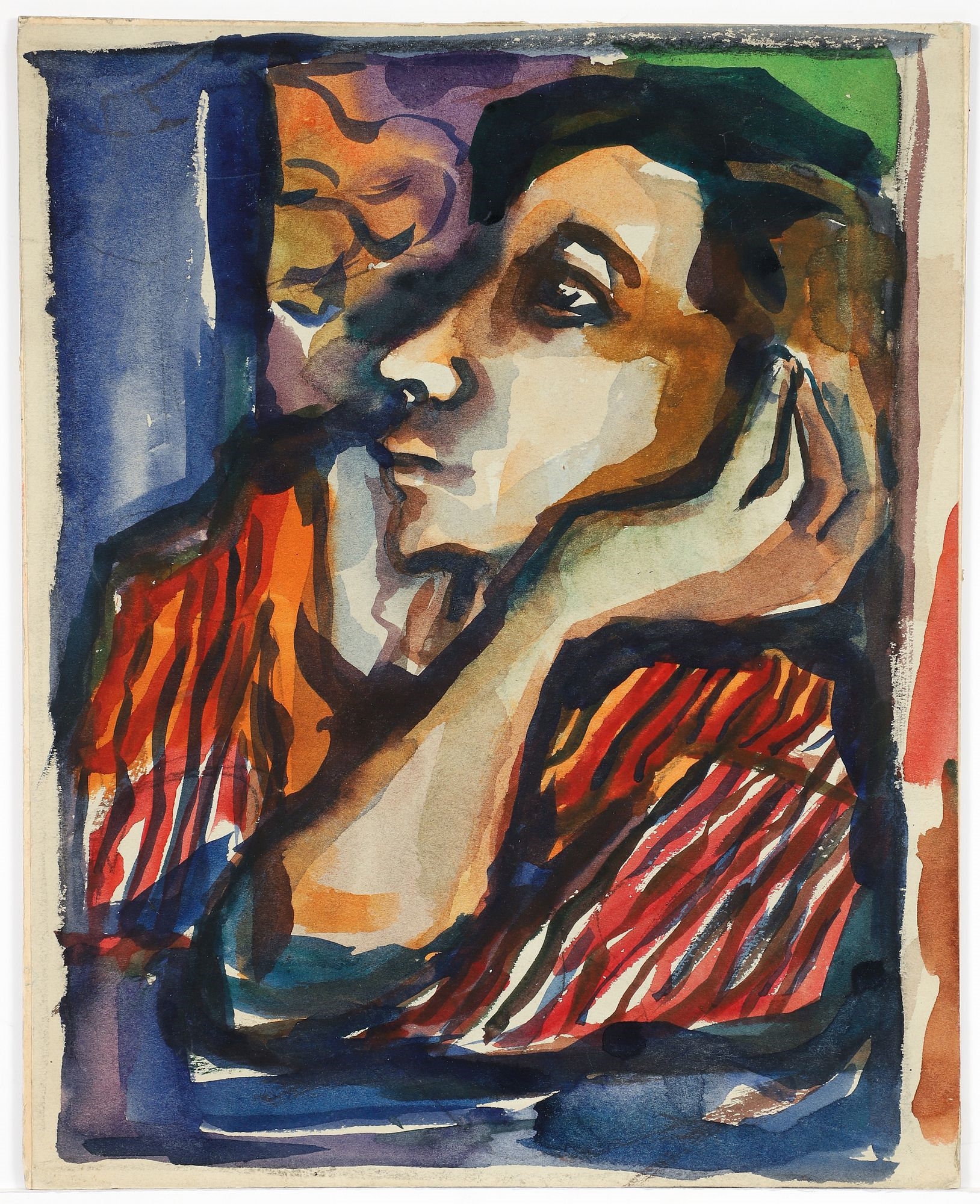 Charles Sebree | Study for a Portrait (Late 1930s) | MutualArt