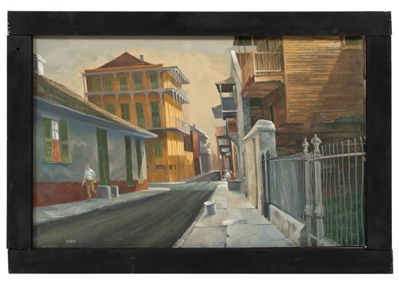Rolland Golden | Quiet Morning in the French Quarter (1960) | MutualArt