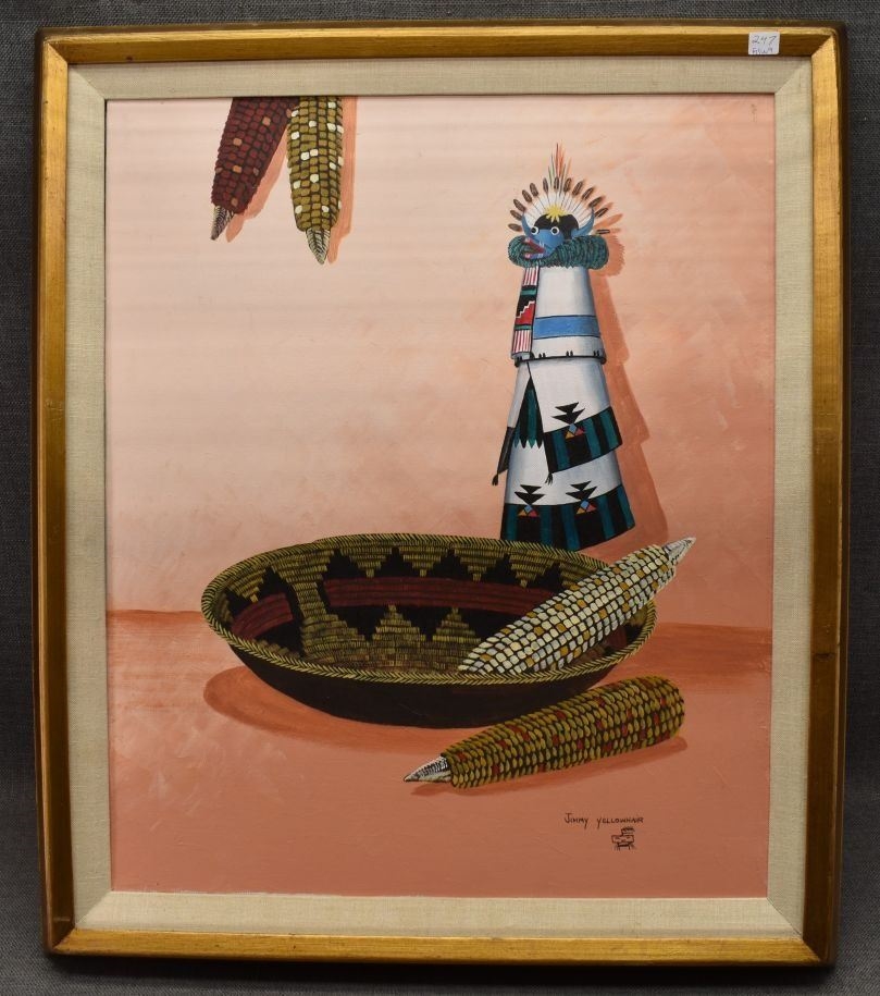 Jimmy Yellowhair | NAVAJO PAINTING (JIMMY YELLOWHAIR (1970) | MutualArt