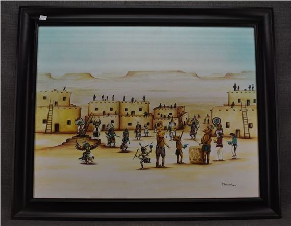 Myron Besson | HOPI/NAVAJO PAINTING (MYRON BESSON) (2012) | MutualArt