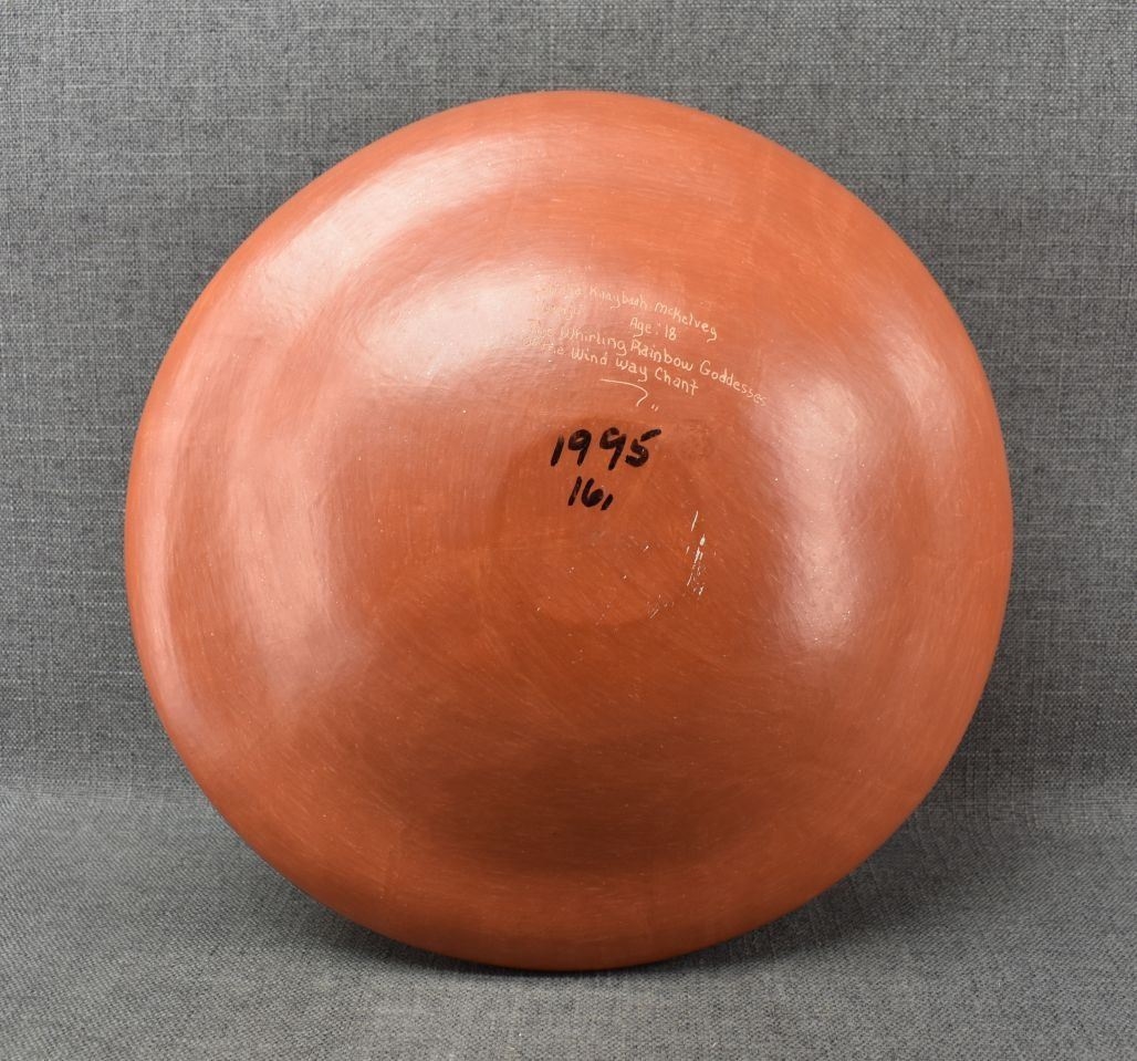 Artwork by Celinda Kaaybaah Mckelvey, NAVAJO POTTERY VASE (CELINDA KAAYBAAH MCKELVEY), Made of polychrome painted