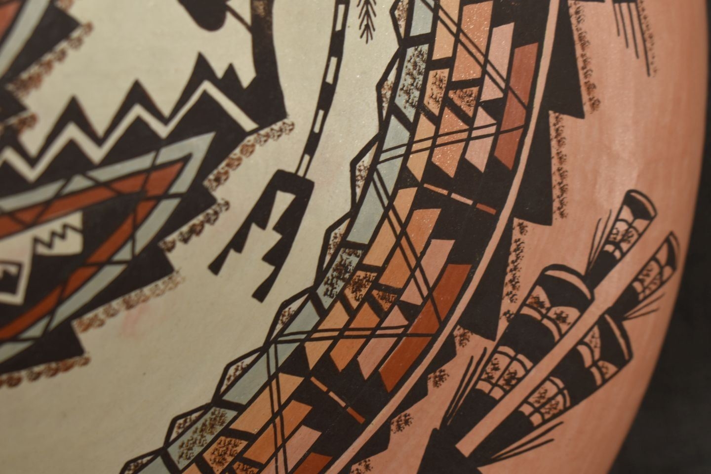 Artwork by Celinda Kaaybaah Mckelvey, NAVAJO POTTERY VASE (CELINDA KAAYBAAH MCKELVEY), Made of polychrome painted