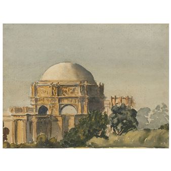 Alida Ghirardelli (1881-1909) Painting, "Palace of Fine Arts - Alida Ghirardelli