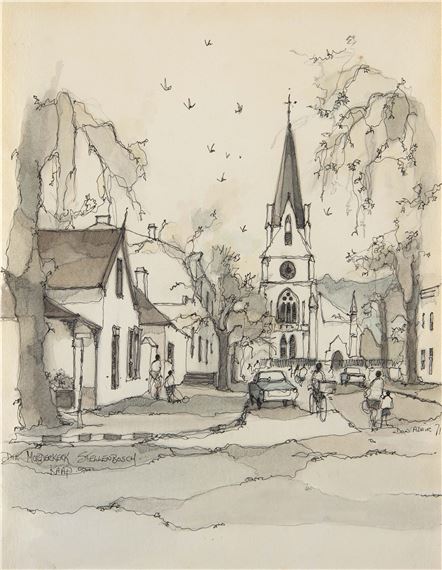 DIE MOEDERKERK STELLENBOSCH. KAAP and DORPSTRAAT STELLENBOSCH. KAAP, two in the lot by Don Adair, dated 71