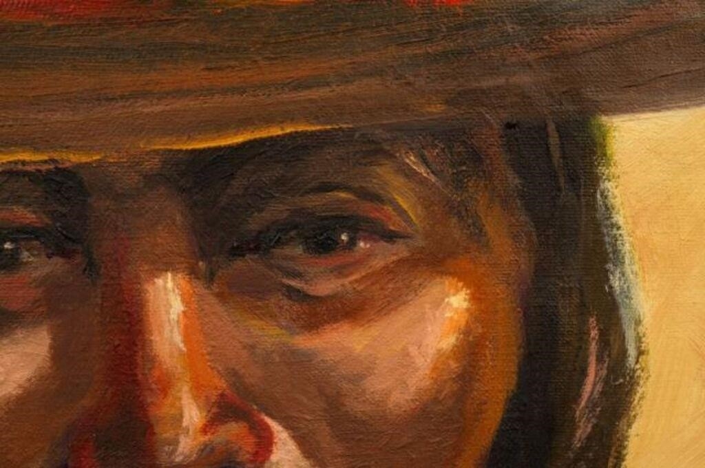 Dale Wilson | Portrait of American Indigenous Man, Dale Wilson | MutualArt