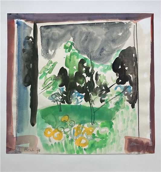 À travers la fenêtre de l'atelier -  sur