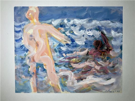 Baigneuses -  Canson by Jacques Poncet, datée 67