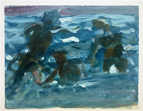 Le Bain de minuit -  Canson by Jacques Poncet