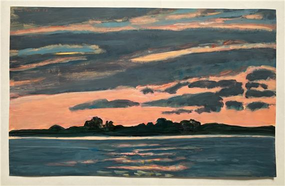 Crépuscule sur le littoral