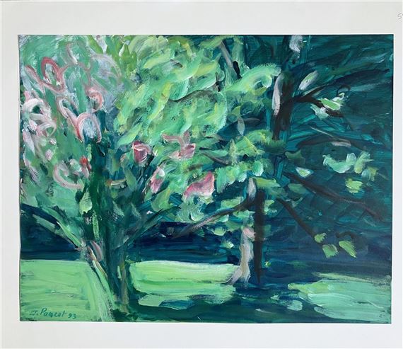 Le Parc en fleurs by Jacques Poncet, datée 93