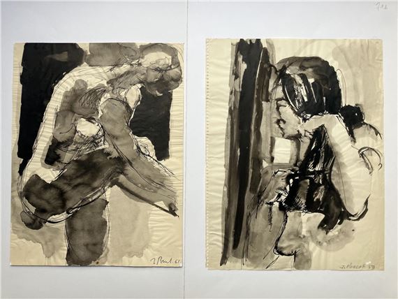 Étude de nu et Femme à sa toilette - 2