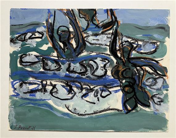 Baigneuses -  Canson by Jacques Poncet, datée 71