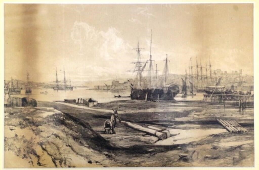 John Skinner Prout | Circular Quay (1842) | MutualArt