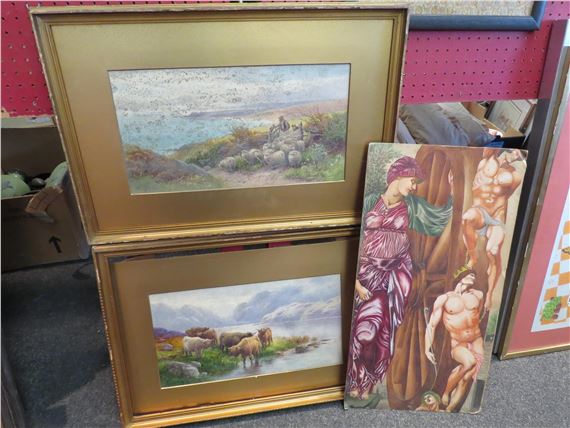 Thomas Rowden | : A pair of watercolours depicting highland scenes of ...