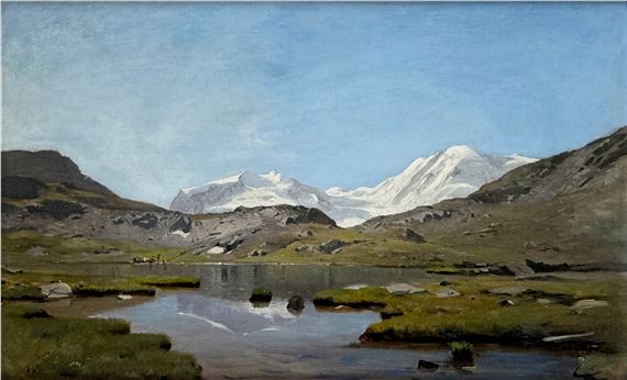 Le Mont Rose by Louis-Auguste Veillon