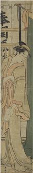 Jeune femme debout - Yushido Shuncho