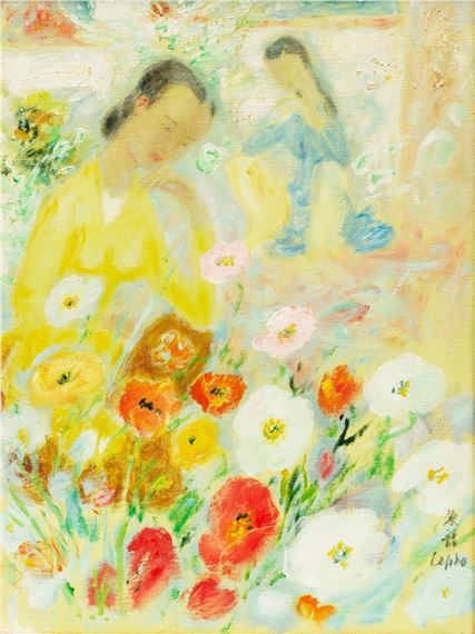 Jeunes Femmes dans le Jardin