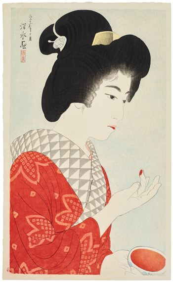 Kuchibeni (Rouge) by Shinsui Ito, 1922
