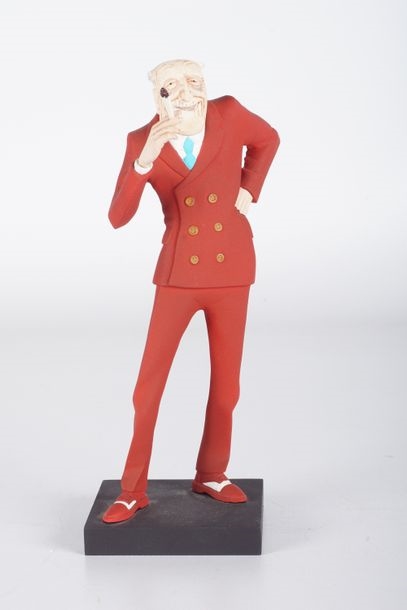 Artwork by Nicolas de Crécy, L'ATELIER, Made of Polychrome resin sculpture