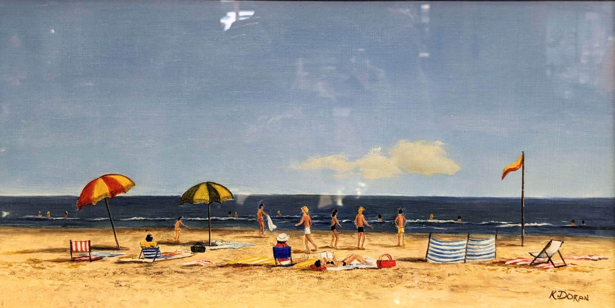 Artwork by Kerry Doran, 'Near Portsea Vic', Made of oil on board
