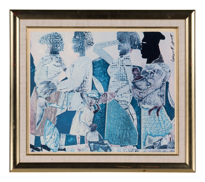 Romare Bearden | Byzantine Frieze (from Ritual Bayou) (1971) | MutualArt