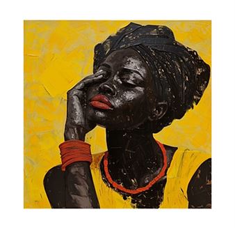 የተናደደች ሴት ምስል (Yetenadedechi sēti misili) - Alemayehu Bekele